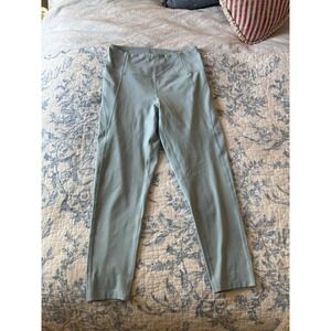 Light Blue Girlfriend Collective High Rise 7/8 Compressive Legging, size medium